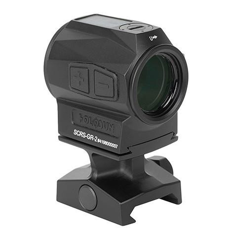 Holosun SCRS Green Dot Solar Charging Rifle Sight, Black