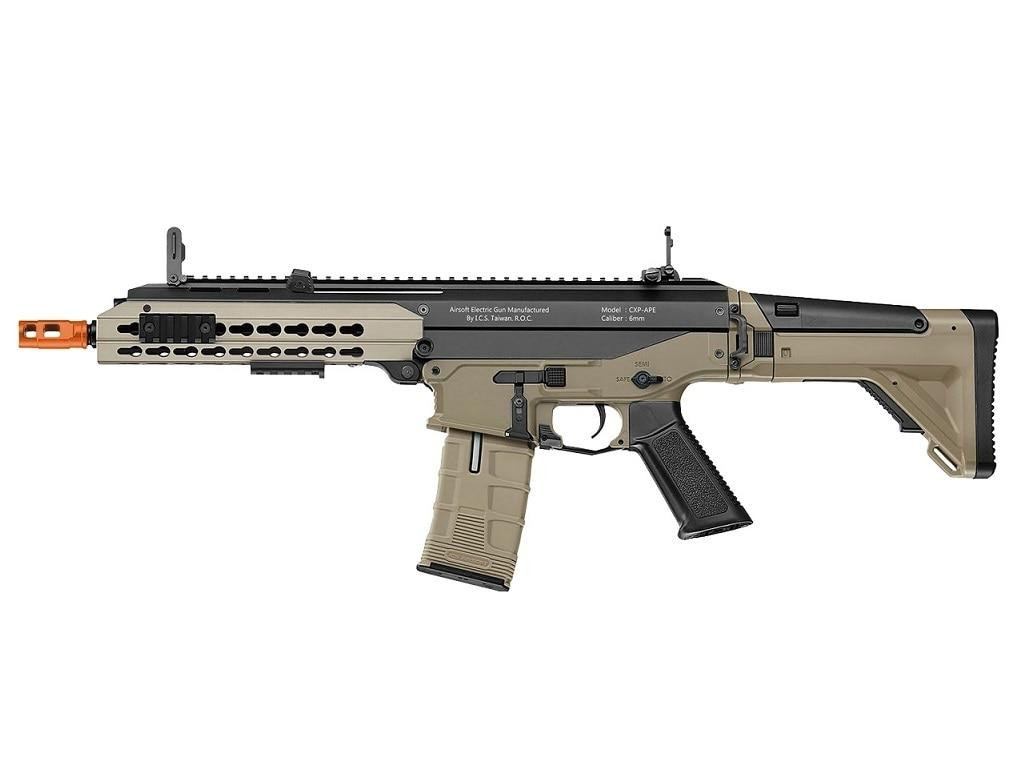 ICS CXP-APE Keymod ACR CQB Style Metal AEG Airsoft Rifle, Two-Tone