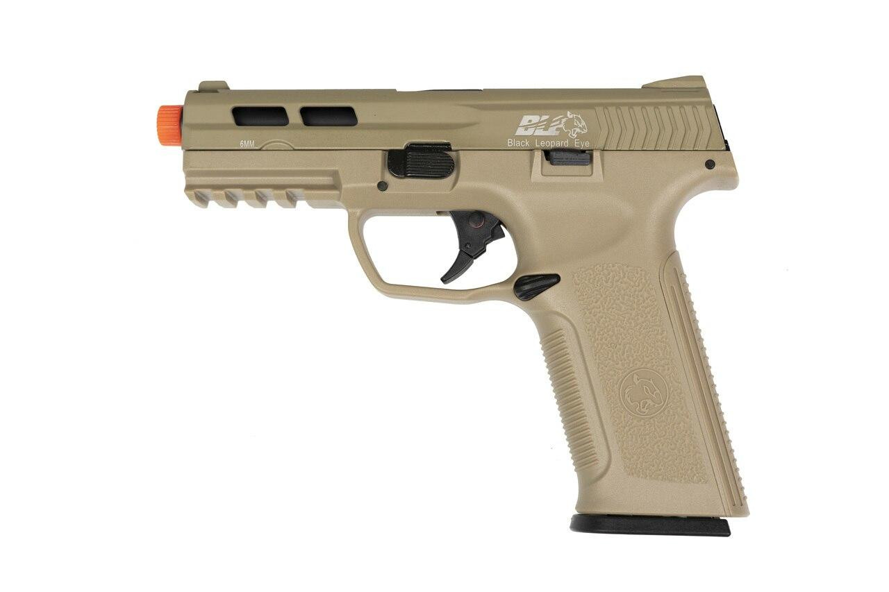 ICS BLE-XAE Gas Blowback Airsoft Pistol, Tan
