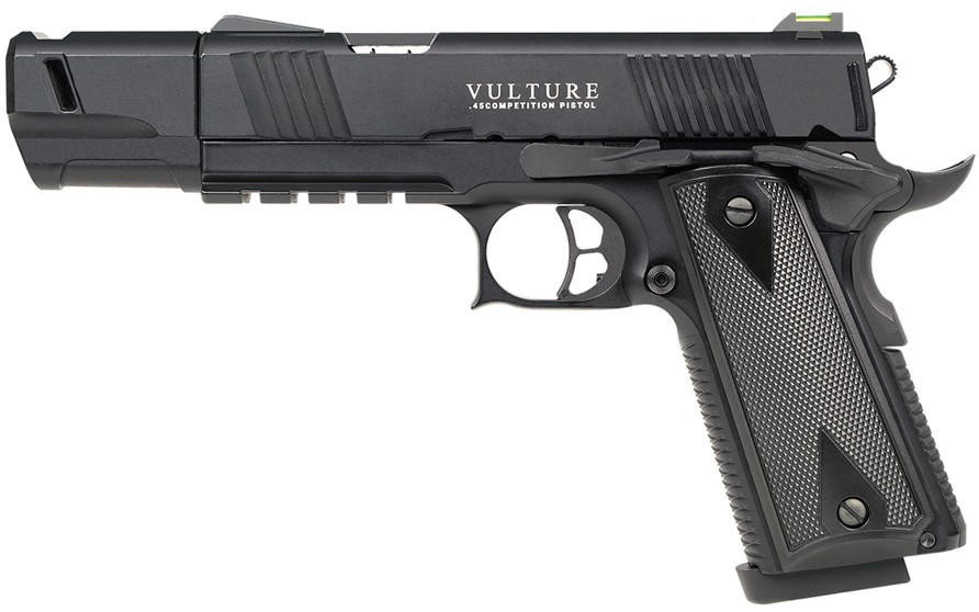 ICS BLE-Vulture Tactical Gas Powered Airsoft Pistol, Black