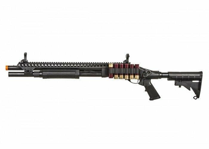 JAG Arms Scattergun SP Gas Powered LE Stock Tactical Shotgun, Black