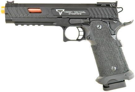 JAG Arms Taran Tactical Innovation Combat Master Sight Block Hi-Capa Gas Blowback Airsoft Pistol, Bl