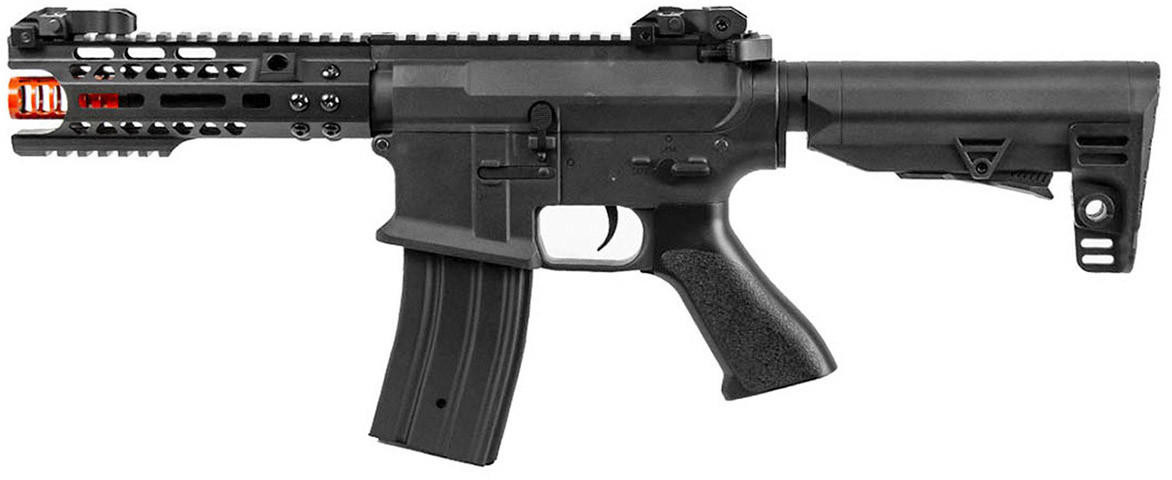 JG Golden Eagle 7" M4 M-LOK AEG Airsoft Rifle, Black
