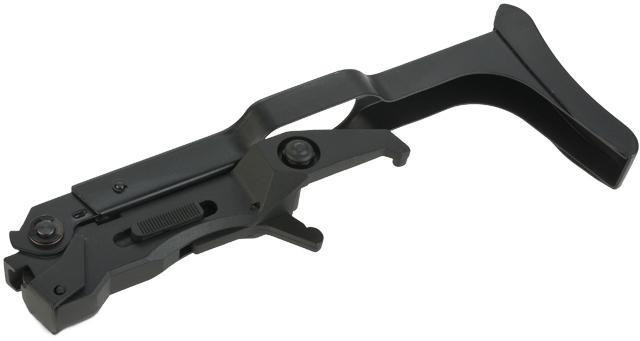 KJW Folding Stock for KWA KJW M93R Series Airsoft Training GBB Pistols, Black