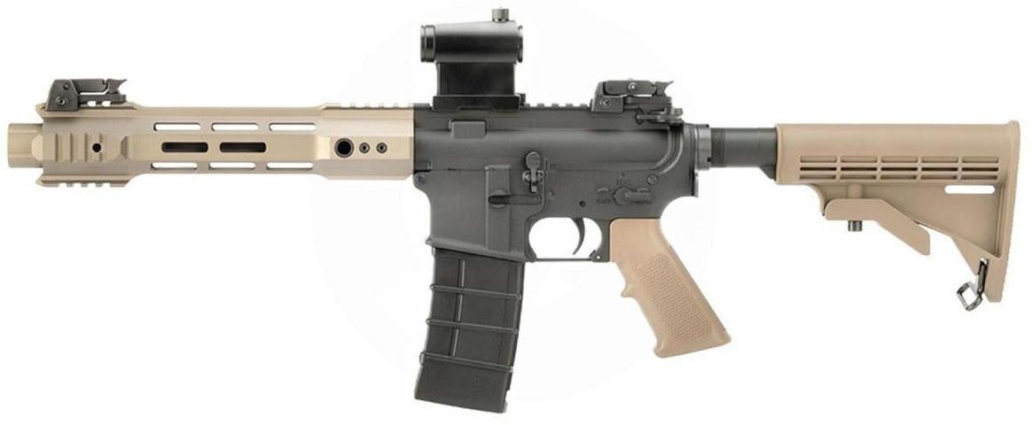 KJW M4 Airsoft Gas Blowback Rifle w/ M-LOK Handguard, Two-Tone