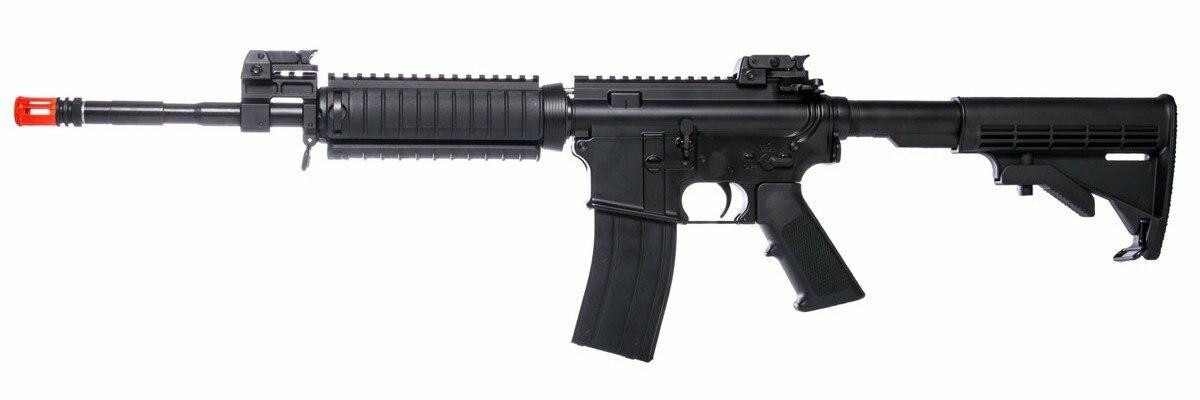 KJW M4 RIS Gas Blowback Rifle, Black