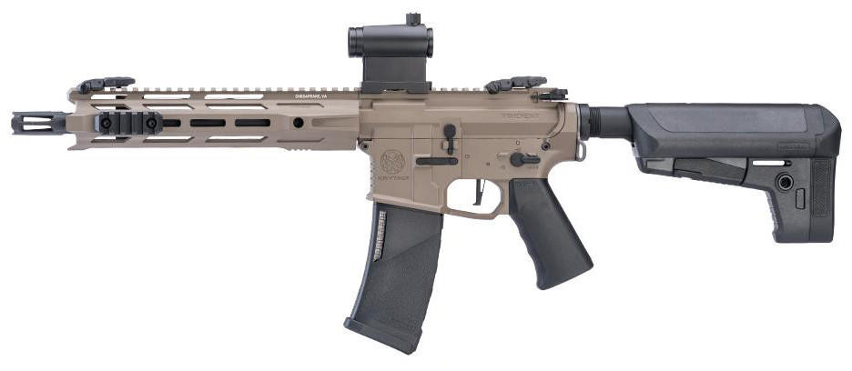 Krytac Full Metal Trident MKII-M CRB Airsoft AEG Rifle, Flat Dark Earth