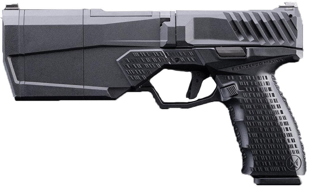 KRYTAC SilencerCo Licensed Maxim 9 Integrally Suppressed Standard Version Gas Blowback Airsoft Pisto