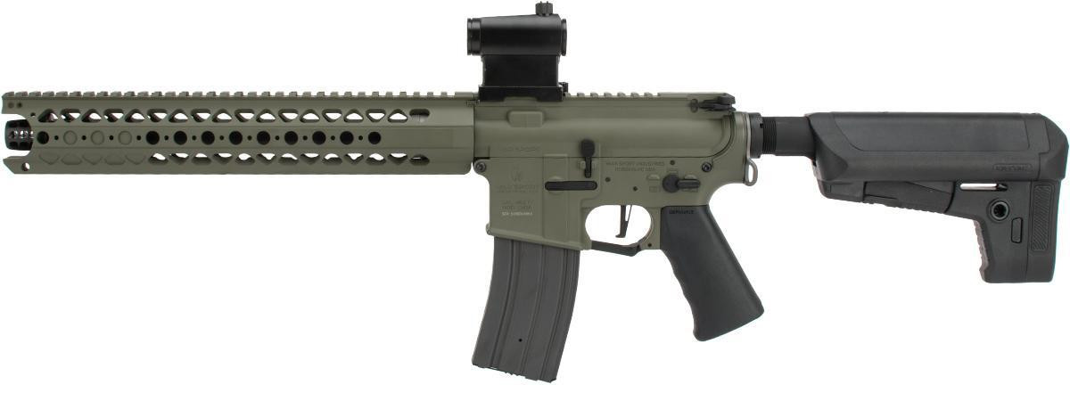Krytac War Sports LVOA-S High FPS M4 Carbine Airsoft AEG Rifle, Foliage Green
