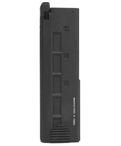 KWA Airsoft 20rd KMP9 GBB SMG Magazine, Black