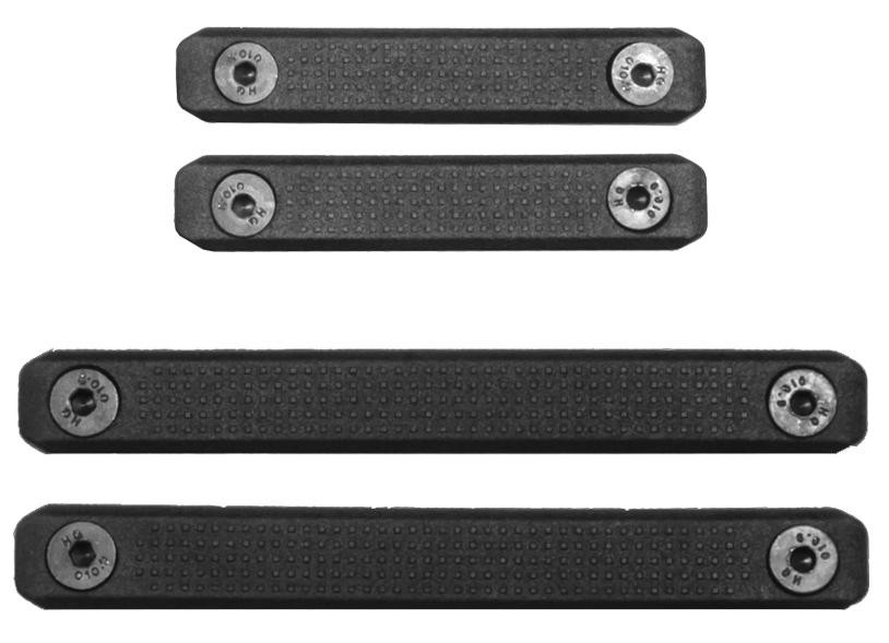 KWA Enhanced Polymer M-LOK Rail Cover Set - 2pcs 2-Slot & 2pcs 3-Slot