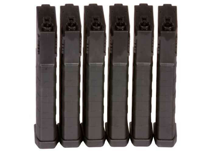 KWA K120 Polymer Midcap Magazine for M4 / M16 Series Airsoft AEG Rifles, 6ct