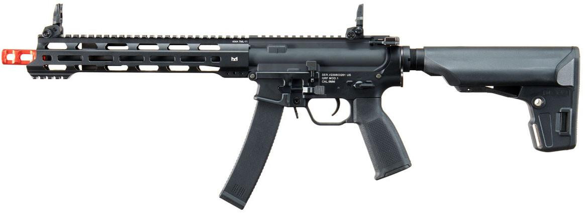 KWA QRF MOD1-M 10" AEG Airsoft SMG, Black