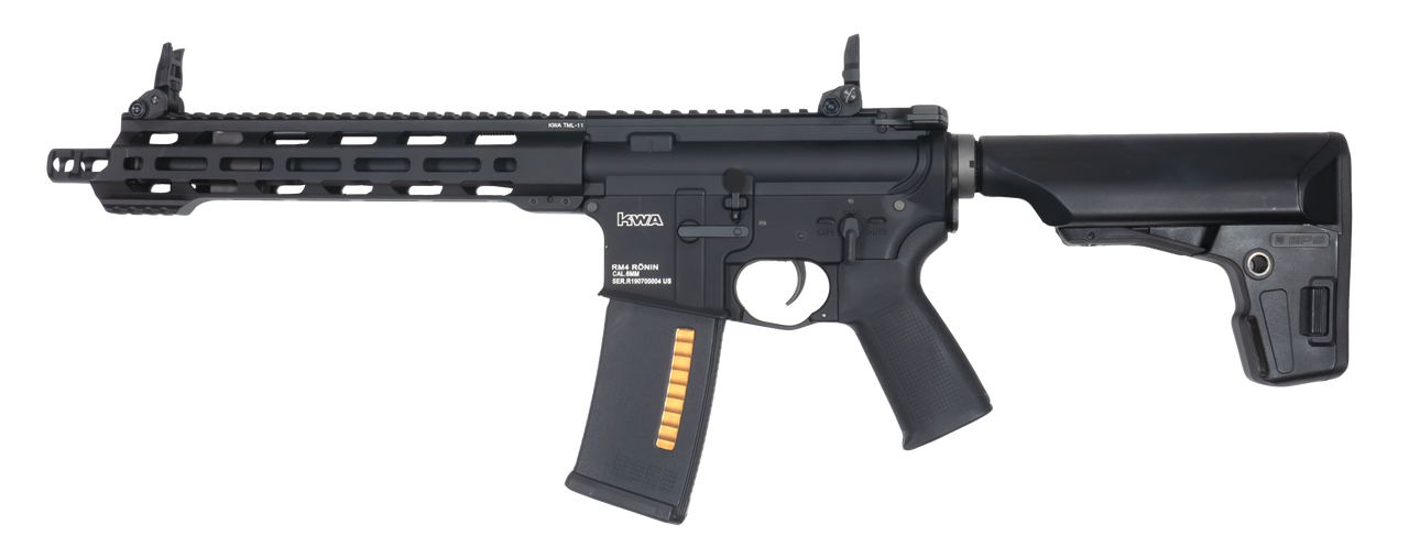 KWA Ronin T10 AEG 3.0 Electric Blowback Airsoft Rifle, Black