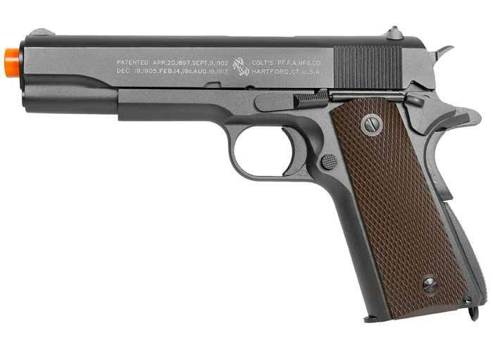 KWC Colt 1911 Full Metal Co2 Blowback Airsoft Pistol, Black