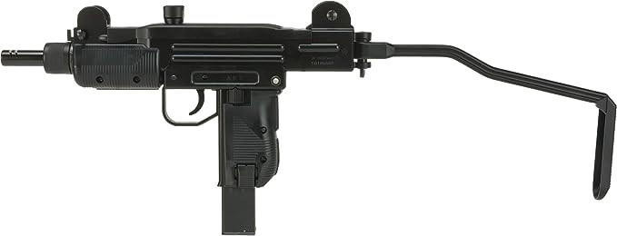 KWC Full Metal CO2 Powered Full Auto 4.5mm Mini Uzi Air Gun, Black