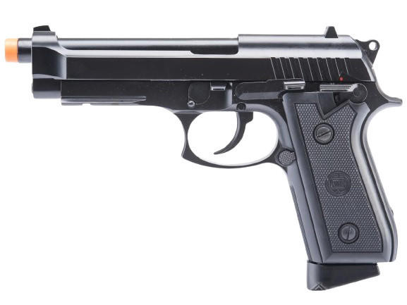 KWC M9 PT92 Semi / Full Auto GBB CO2 Airsoft Pistol, Black