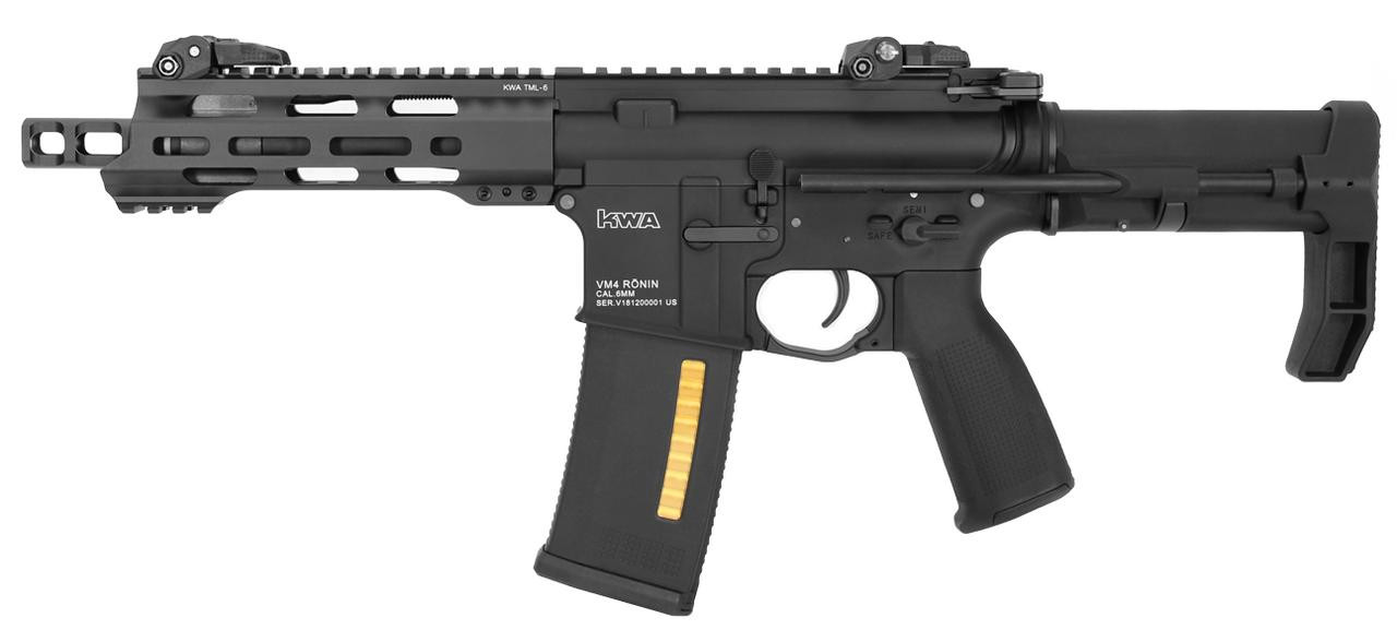 KWA Variable Ronin T6 with ETU Airsoft AEG Rifle, Black