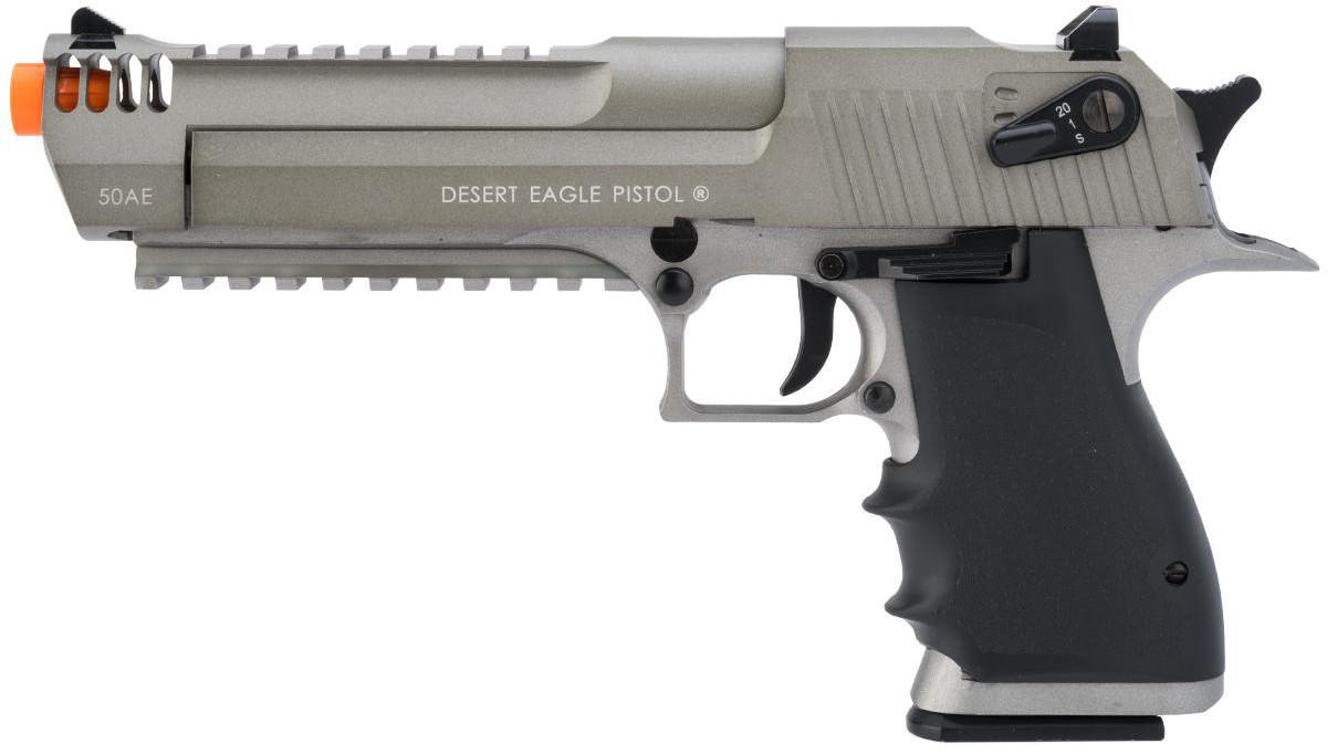 KWC Magnum Research Licensed Semi/Full Auto Metal Desert Eagle L6 CO2 Gas Blowback Airsoft Pistol, G