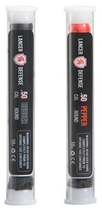 Lancer Defense .50 Cal Pepper Ball and Rubber Ball Pack, 7 Rounds of Each