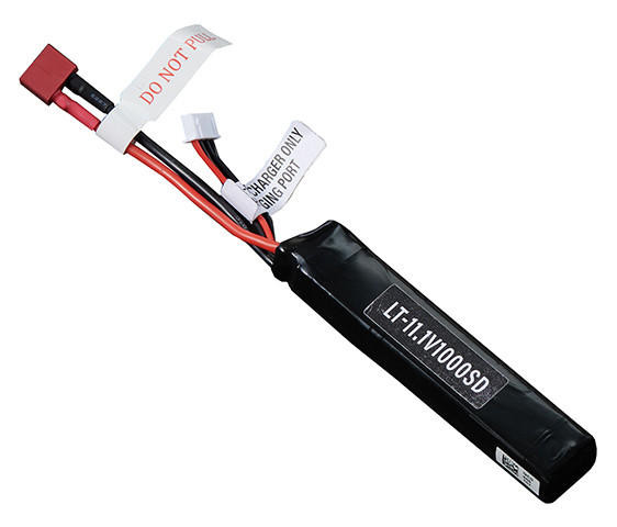 Lancer Tactical 11.1v 1000mAh 15C Stick LiPO Battery, Deans Connector