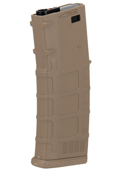 Lancer Tactical 120rd Polymer AEG Airsoft Rifle Magazine, Dark Earth