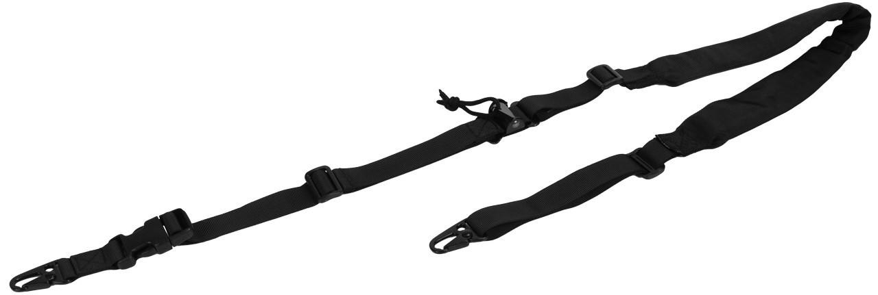 Lancer Tactical 2-Point Padded Rifle Sling, Black