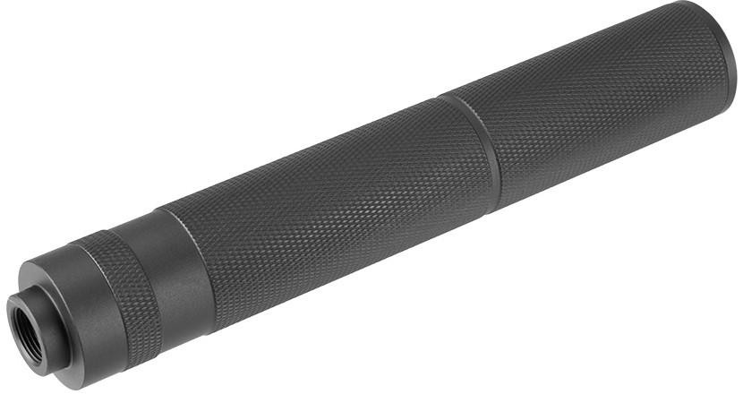Lancer Tactical 195mm Knurled Aluminum Mock Suppressor, Black