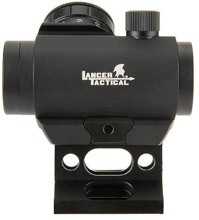 Lancer Tactical 1x30 Mini Red Dot Sight w/ Picatinny Riser, Black