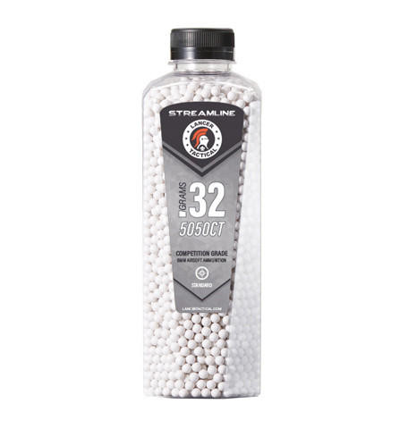 Lancer Tactical 5050 Round 0.32g Streamline Airsoft BBs, White