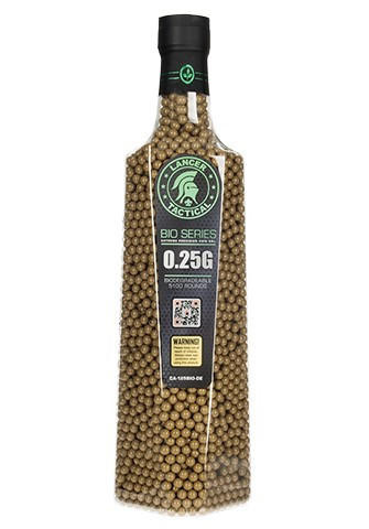 Lancer Tactical 5100 Round 0.25g Seamless Bio Airsoft BBs, Dark Earth