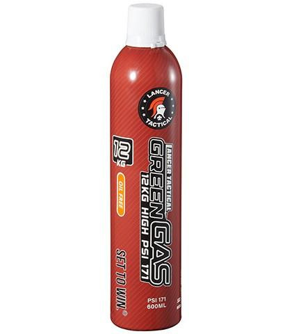 Lancer Tactical 600ml Green Gas Classic, Oil Free, 12kg