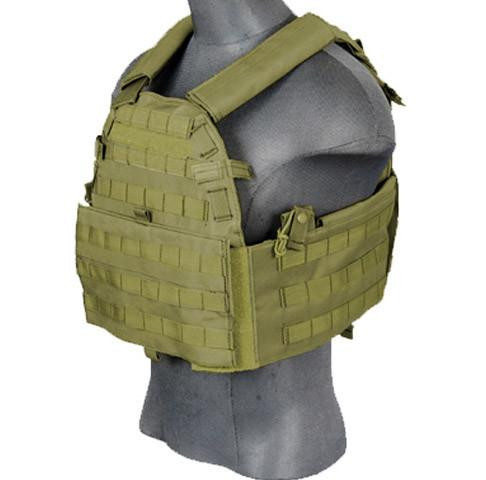 Lancer Tactical 69T4 1000D Nylon Tactical Vest, OD Green