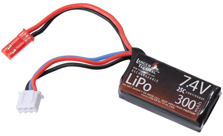 Lancer Tactical 7.4v 300mAh Fusion Engine LiPo Airsoft Battery