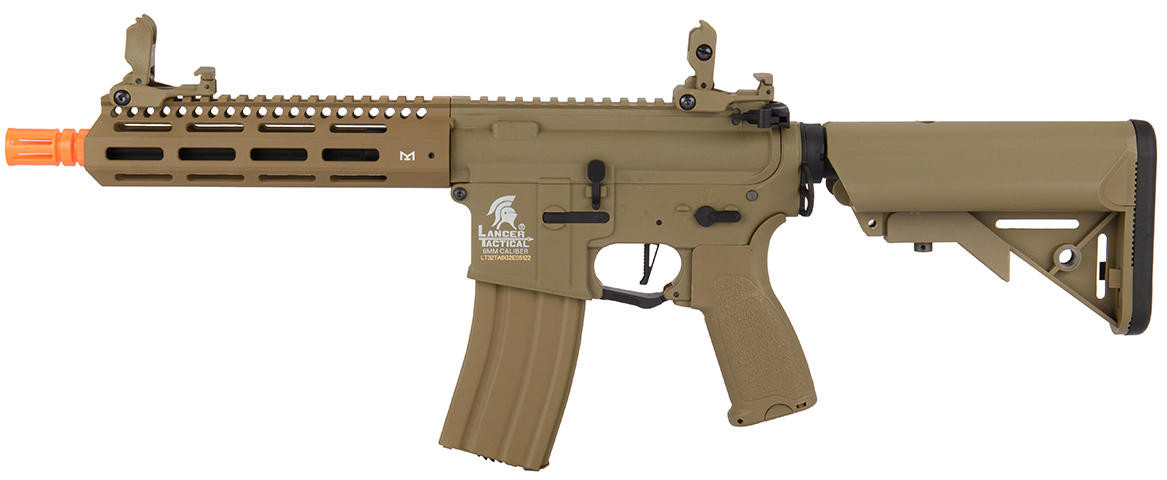 Lancer Tactical 8" Hybrid Gen 2 M4 Airsoft AEG, Tan