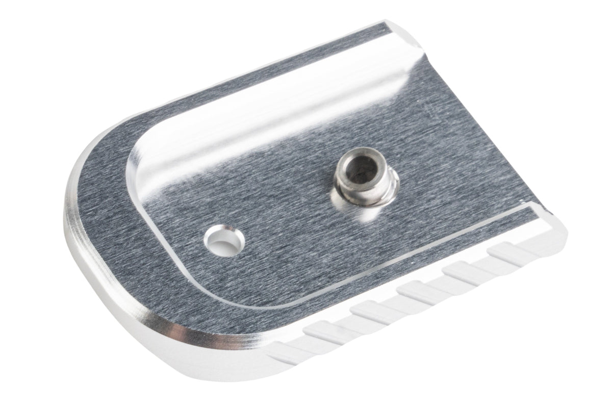 Revanchist Airsoft Aluminum Magazine Base For Tokyo Marui Model 17 V2 Airsoft Magazine (Type A/ Silv