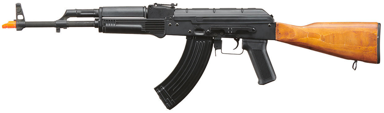 Lancer Tactical AK-Series AEG Airsoft Rifle Non ETU w/ Wood Stock, Black