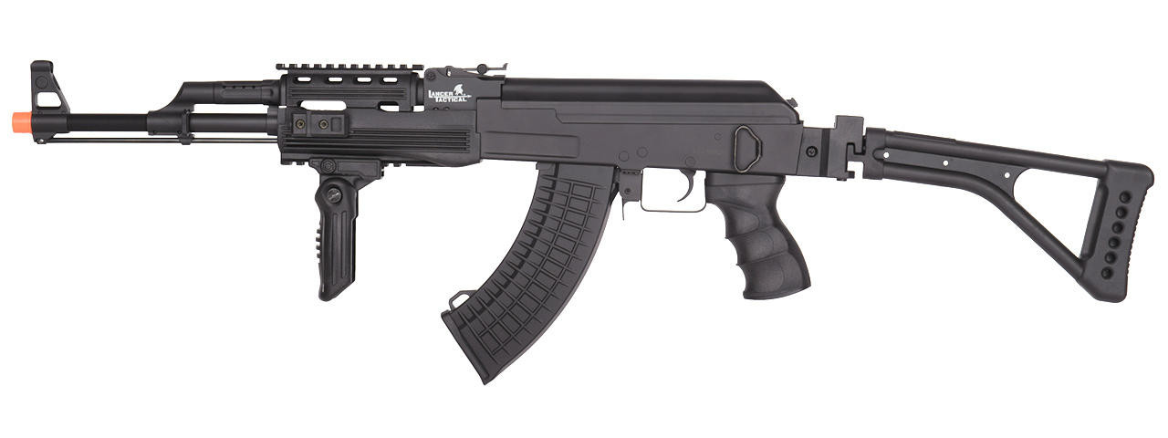 Lancer Tactical AK-47 Tactical Full Metal AEG Folding Stock Airsoft Rifle by CYMA