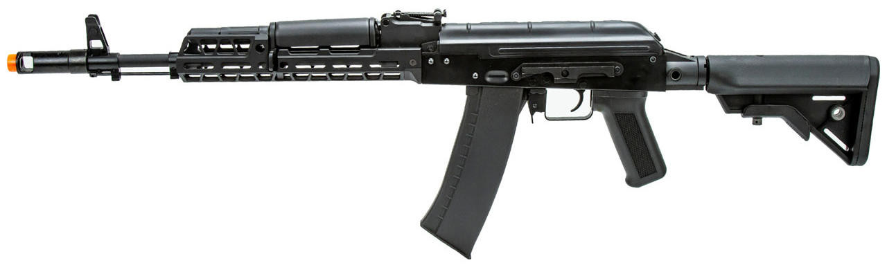 Lancer Tactical AK74 Full Metal Airsoft AEG Rifle, Black