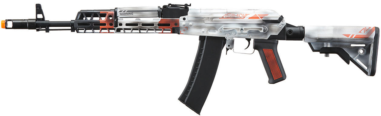 Lancer Tactical AK74 Full Metal Airsoft Rifle w/ 10.5 inch M-LOK Handguard, Asiimov