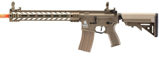 Lancer Tactical Enforcer Battle Hawk 14" Hybrid Series M4 AEG Airsoft Rifle, Tan