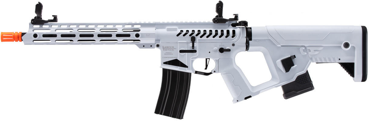 Lancer Tactical Enforcer Blackbird Skeleton AEG w/ Alpha Stock, White