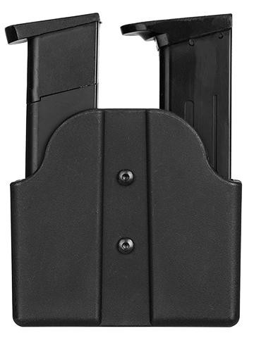 Lancer Tactical Dual Polymer Pistol Magazine Carrier, Black