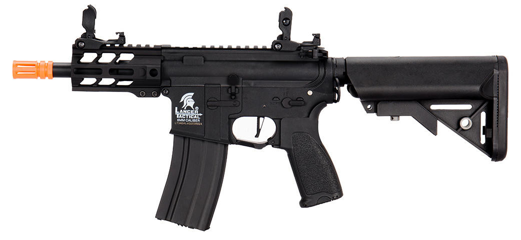 Lancer Tactical Enforcer Hybrid Gen 2 Battle Hawk 4" Rail AEG Airsoft Rifle, Black