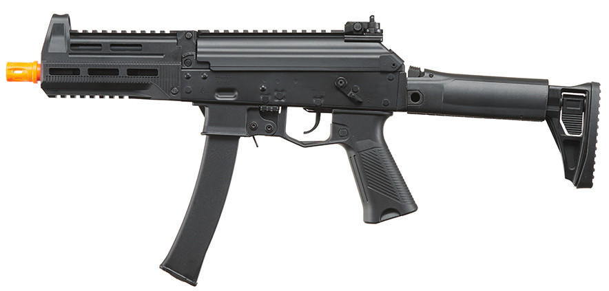 Lancer Tactical Full Metal PP20 EBB Airsoft SMG AEG Rifle, Black