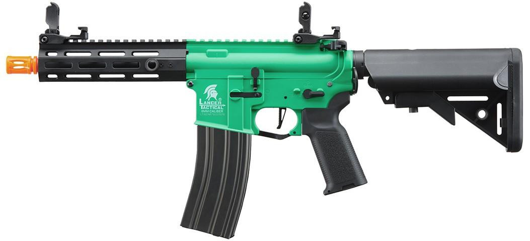 Lancer Tactical Gen 2 CQB Airsoft M4 AEG Rifle Core Series, Green/Black