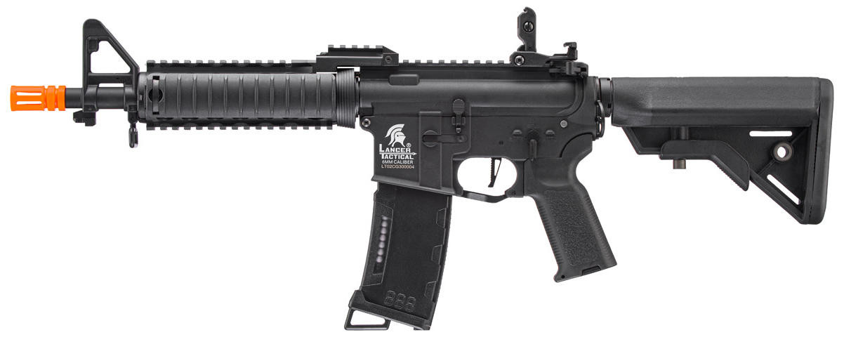 Lancer Tactical Gen 3 MK18 Mod 0 Nylon Polymer M4 Airsoft AEG Rifle, Black