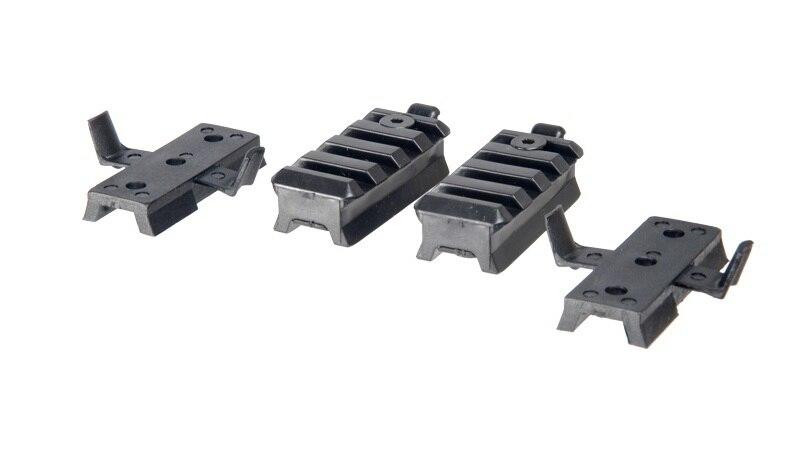 Lancer Tactical Helmet Rail Mount Kit for Railed SpecOps Military Style and MICH Helmets, Black