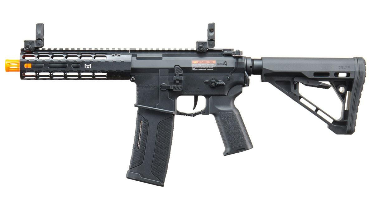 Lancer Tactical Gen 4 VALIANT Edition 7.5" CQB AEG Airsoft Rifle w/ Aster II Bluetooth ETU, Black
