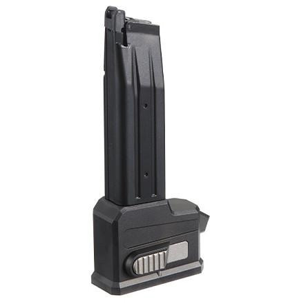 Lancer Tactical HPA AEG M4 Magazine Adaptor For TM HICAPA Airsoft Pistols, Black